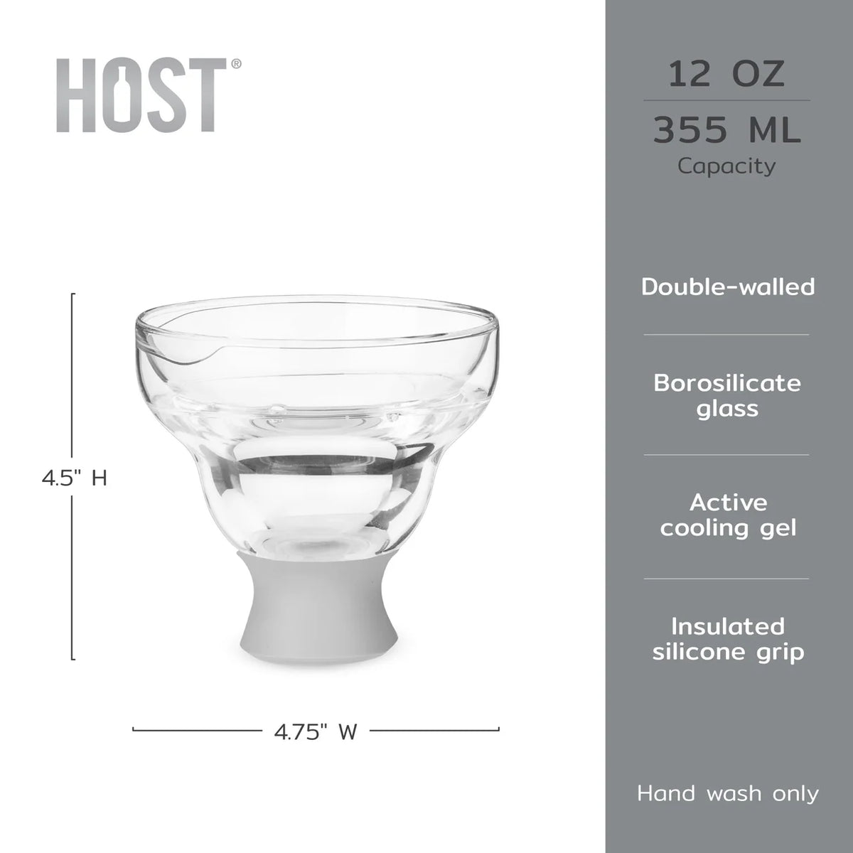 GLUX ICE MARGARITA GLASS