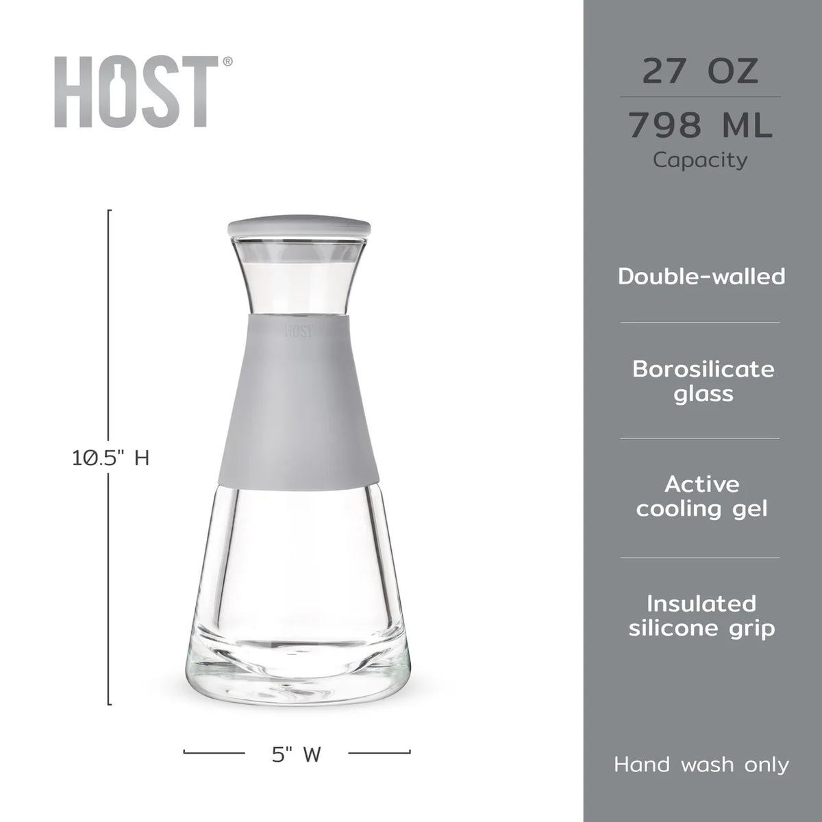 GLUX ICE CARAFFA GLASS