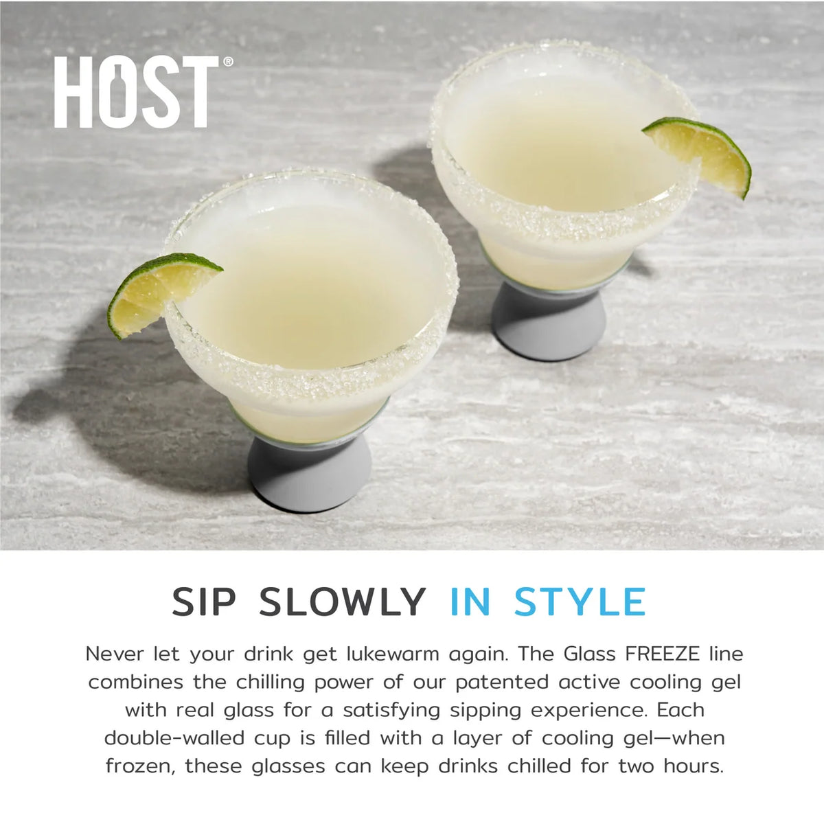 GLUX ICE MARGARITA GLASS