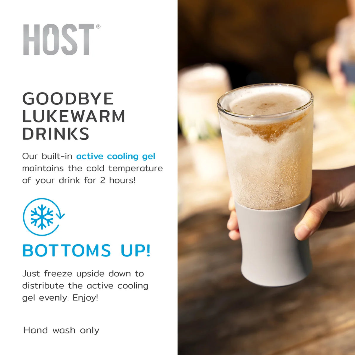 GLUX ICE BEER GLASS