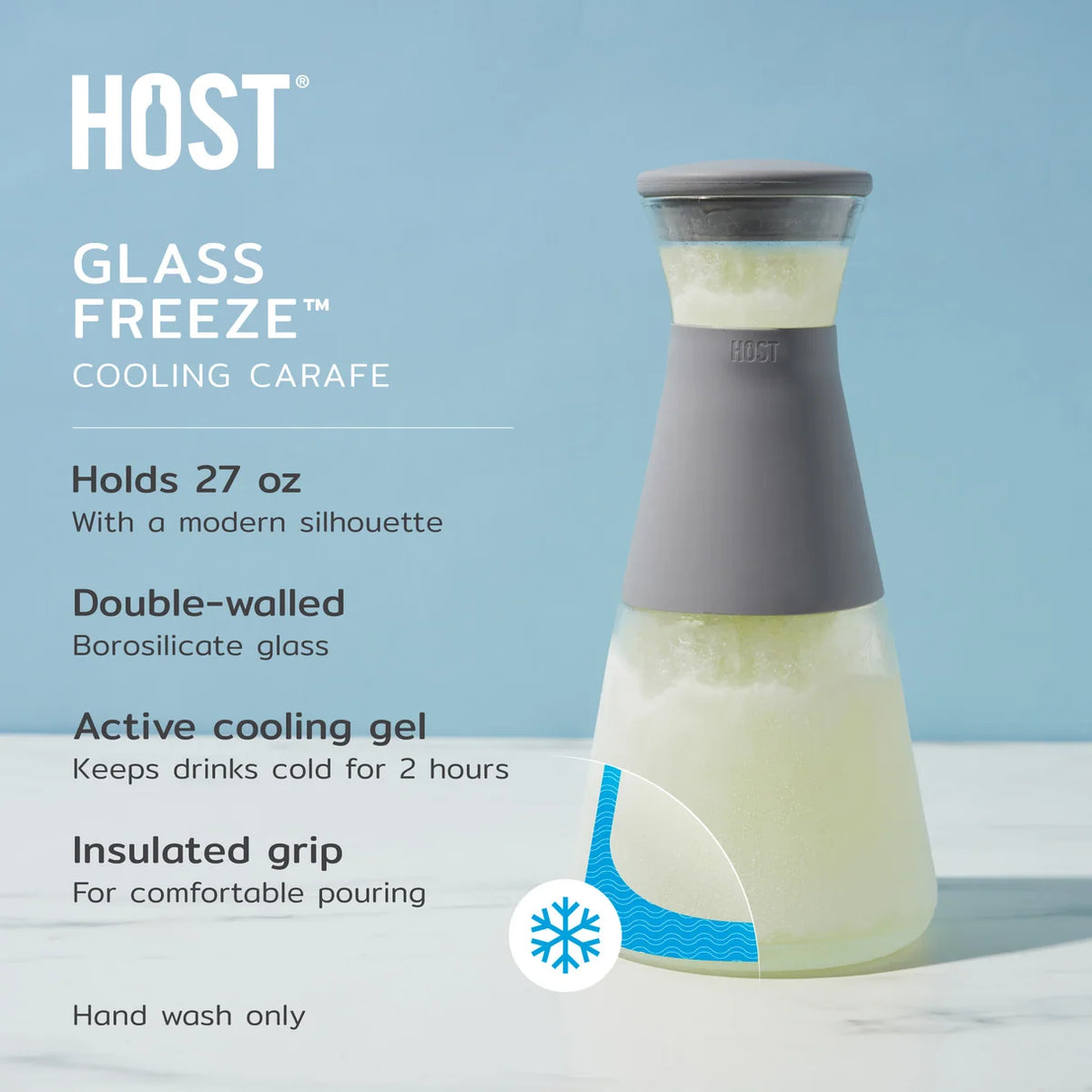 GLUX ICE CARAFFA GLASS
