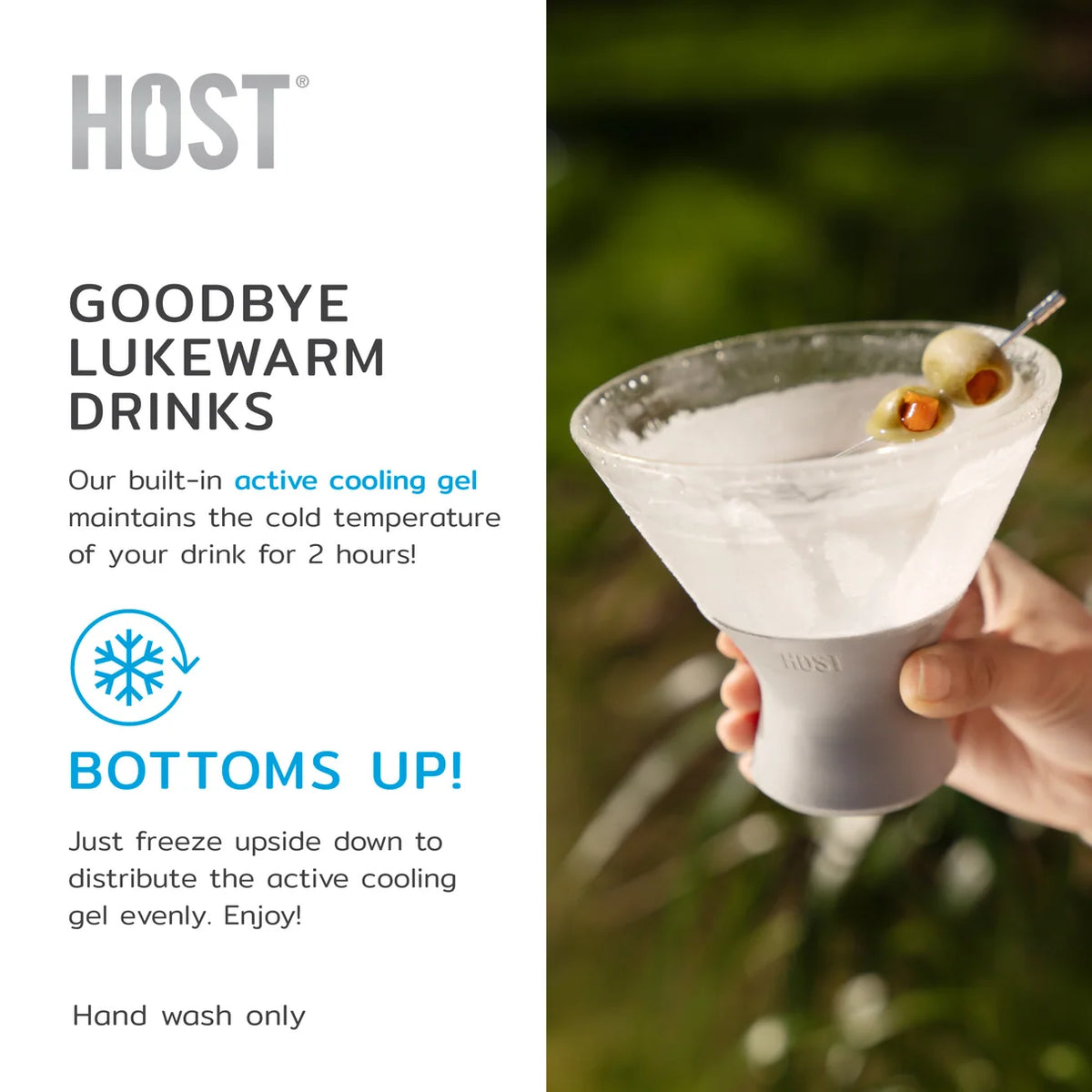 GLUX ICE MARTINI GLASS